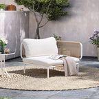 Ensemble de canapé sectionnel rembourré pour extérieur, ensemble de conversation pour meubles de patio, combinaison libre
