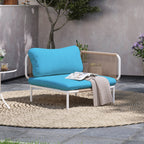 Ensemble de canapé sectionnel rembourré pour extérieur, ensemble de conversation pour meubles de patio, combinaison libre