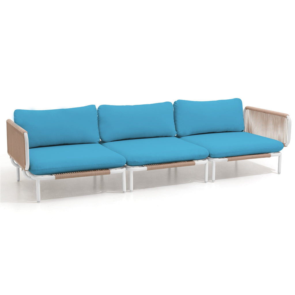 Ensemble de canapé sectionnel rembourré pour extérieur, ensemble de conversation pour meubles de patio, combinaison libre