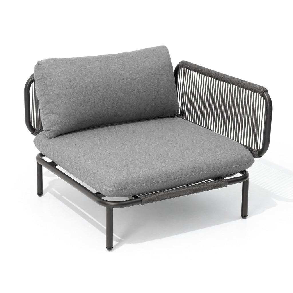 Ensemble de canapé sectionnel rembourré pour extérieur, ensemble de conversation pour meubles de patio, combinaison libre