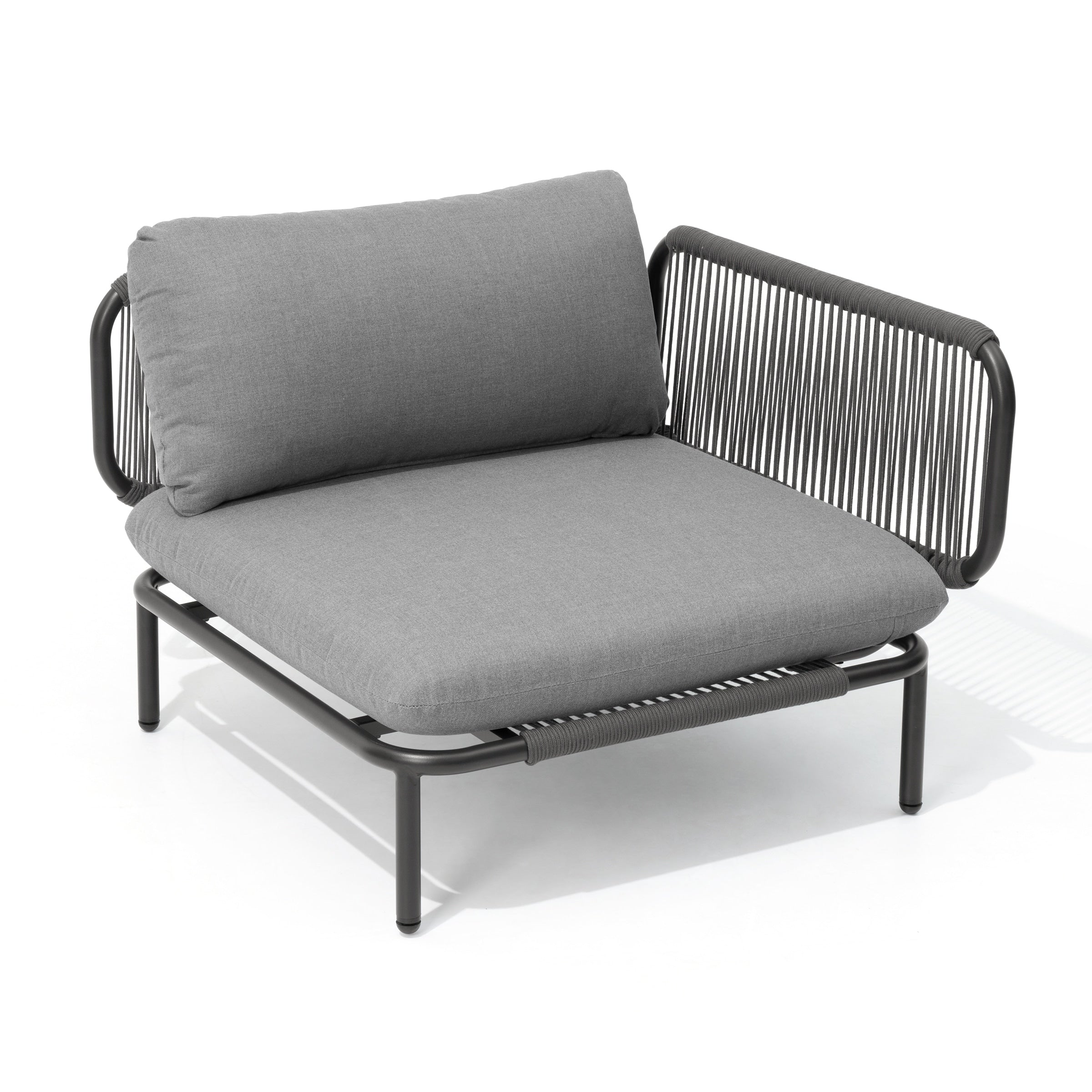 Ensemble de canapé sectionnel rembourré pour extérieur, ensemble de conversation pour meubles de patio, combinaison libre