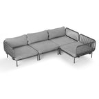 Ensemble de canapé sectionnel rembourré pour extérieur, ensemble de conversation pour meubles de patio, combinaison libre