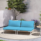 Ensemble de canapé sectionnel rembourré pour extérieur, ensemble de conversation pour meubles de patio, combinaison libre