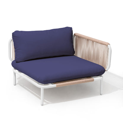 Ensemble de canapé sectionnel rembourré pour extérieur, ensemble de conversation pour meubles de patio, combinaison libre