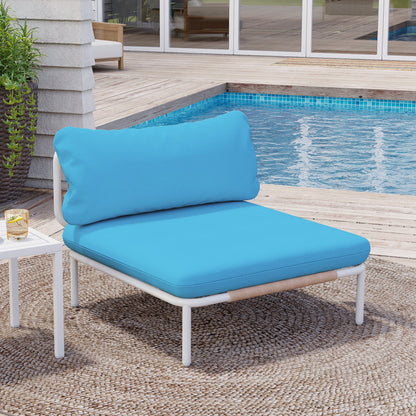 Ensemble de canapé sectionnel rembourré pour extérieur, ensemble de conversation pour meubles de patio, combinaison libre