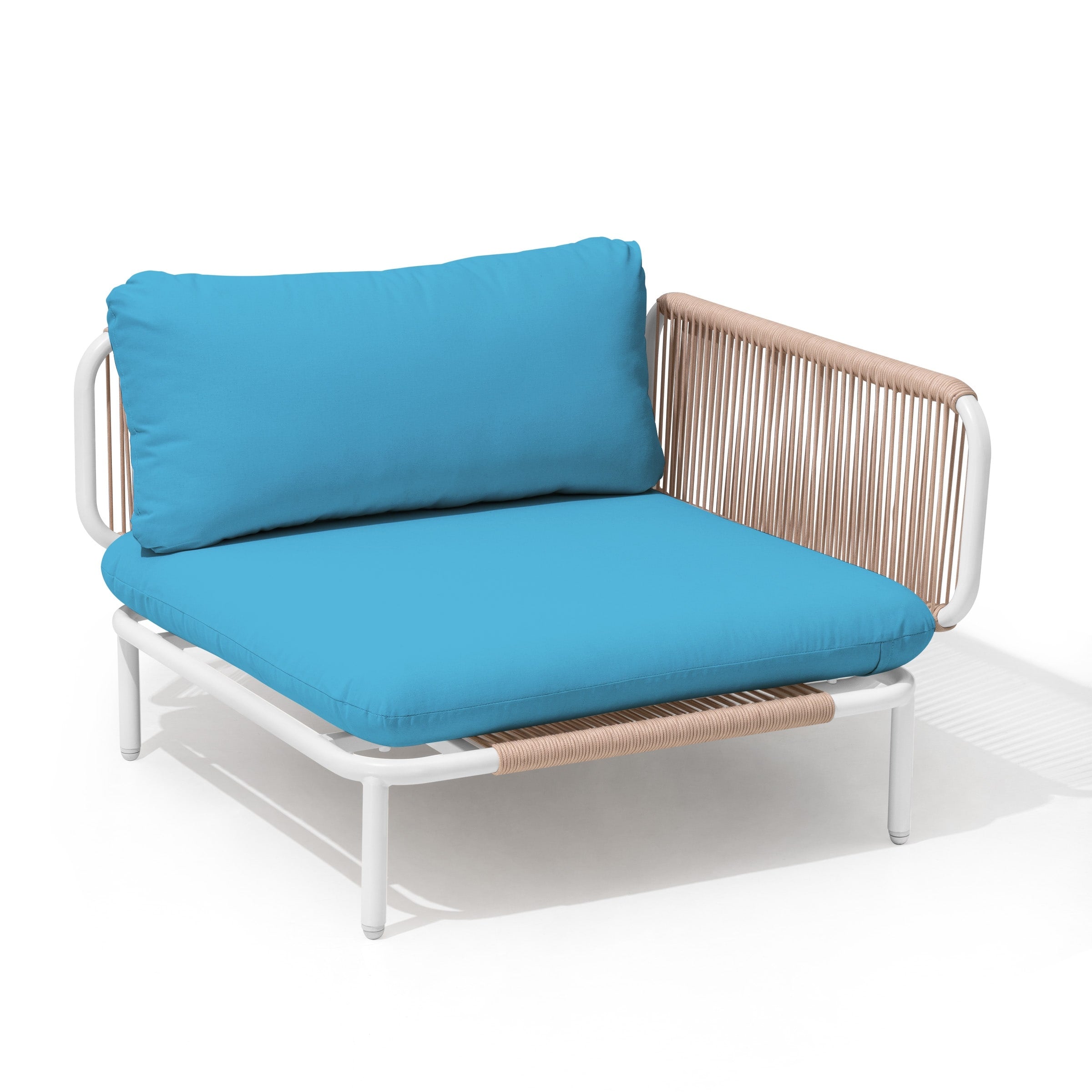 Ensemble de canapé sectionnel rembourré pour extérieur, ensemble de conversation pour meubles de patio, combinaison libre