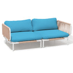 Ensemble de canapé sectionnel rembourré pour extérieur, ensemble de conversation pour meubles de patio, combinaison libre