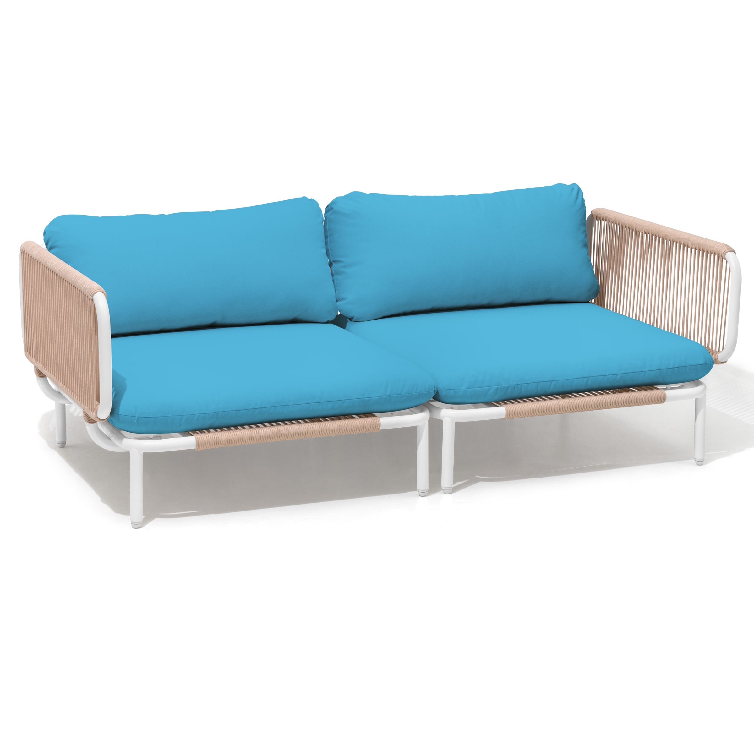 Ensemble de canapé sectionnel rembourré pour extérieur, ensemble de conversation pour meubles de patio, combinaison libre