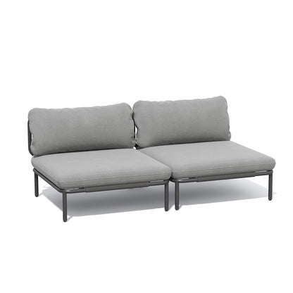 Ensemble de canapé sectionnel rembourré pour extérieur, ensemble de conversation pour meubles de patio, combinaison libre