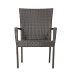 Ensemble de salle à manger d'extérieur Delani 5 pièces en osier par Christopher Knight Home