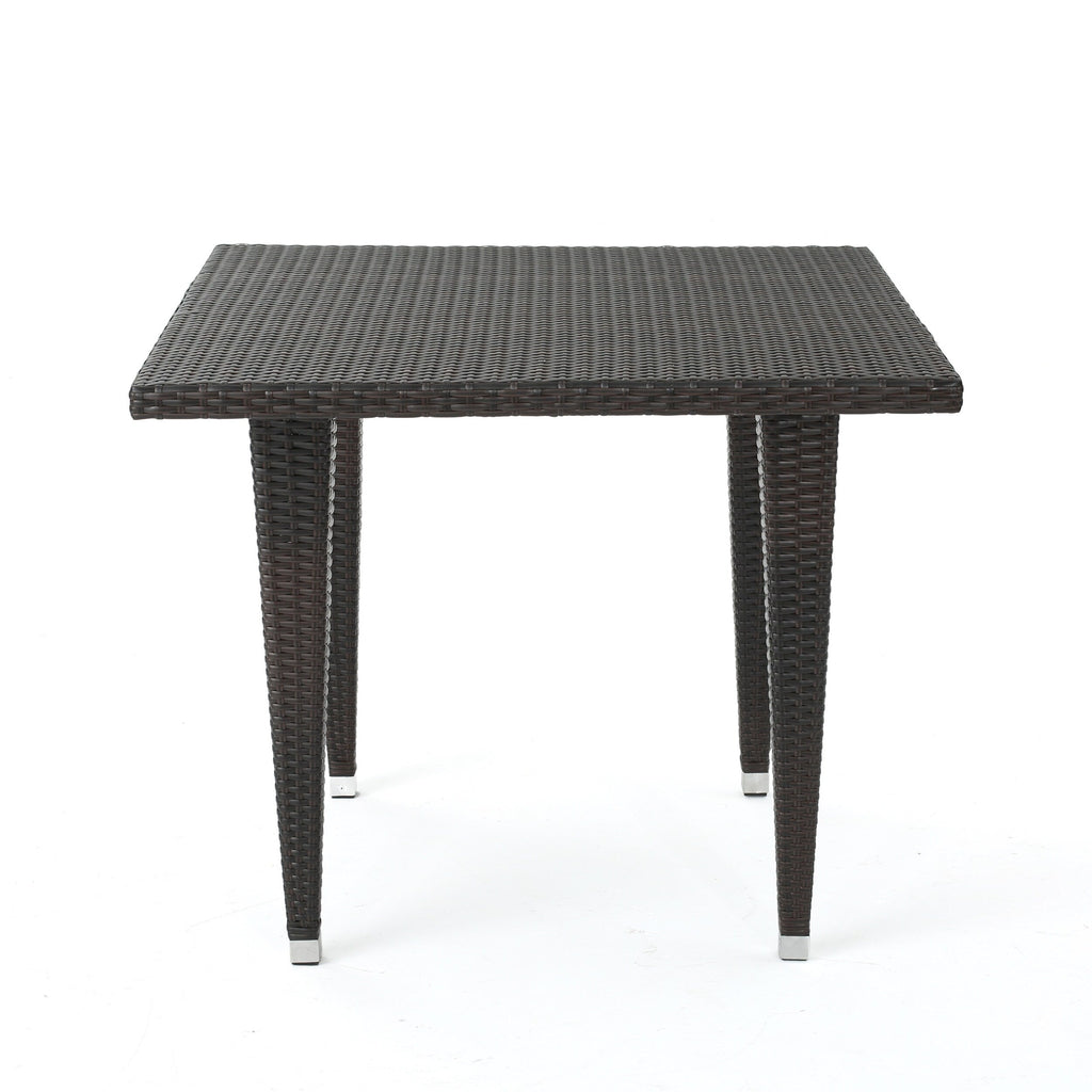 Ensemble de salle à manger d'extérieur Delani 5 pièces en osier par Christopher Knight Home