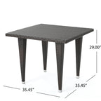 Ensemble de salle à manger d'extérieur Delani 5 pièces en osier par Christopher Knight Home
