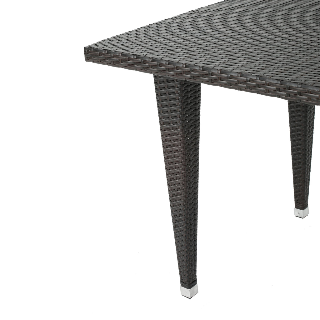 Ensemble de salle à manger d'extérieur Delani 5 pièces en osier par Christopher Knight Home