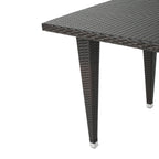 Ensemble de salle à manger d'extérieur Delani 5 pièces en osier par Christopher Knight Home