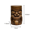 Décoration de jardin extérieur - Statues totems Tiki décoratives et imperméables