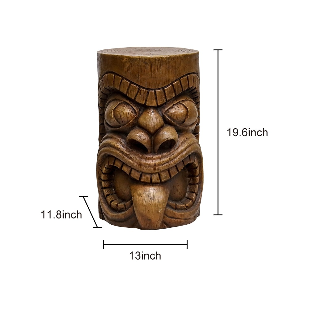 Décoration de jardin extérieur - Statues totems Tiki décoratives et imperméables