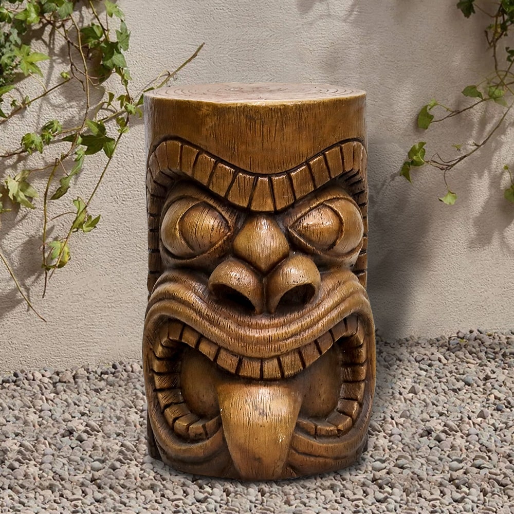 Décoration de jardin extérieur - Statues totems Tiki décoratives et imperméables