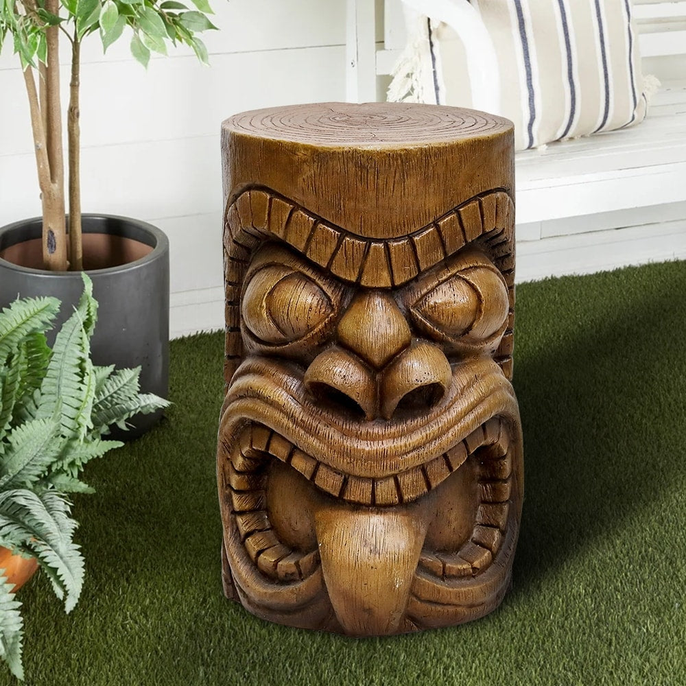 Décoration de jardin extérieur - Statues totems Tiki décoratives et imperméables