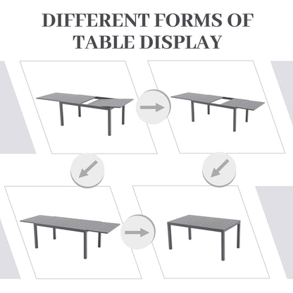 Ensemble de salle à manger d'extérieur avec chaises et table extensible