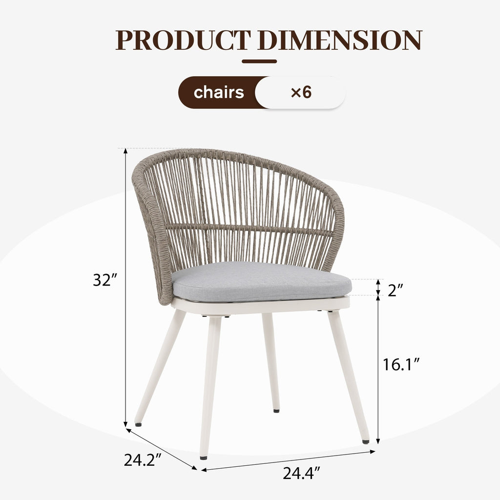 Ensemble de salle à manger d'extérieur avec chaises et table extensible