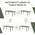 Ensemble de salle à manger d'extérieur avec chaises et table extensible