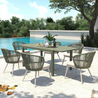 Ensemble de salle à manger d'extérieur avec chaises et table extensible