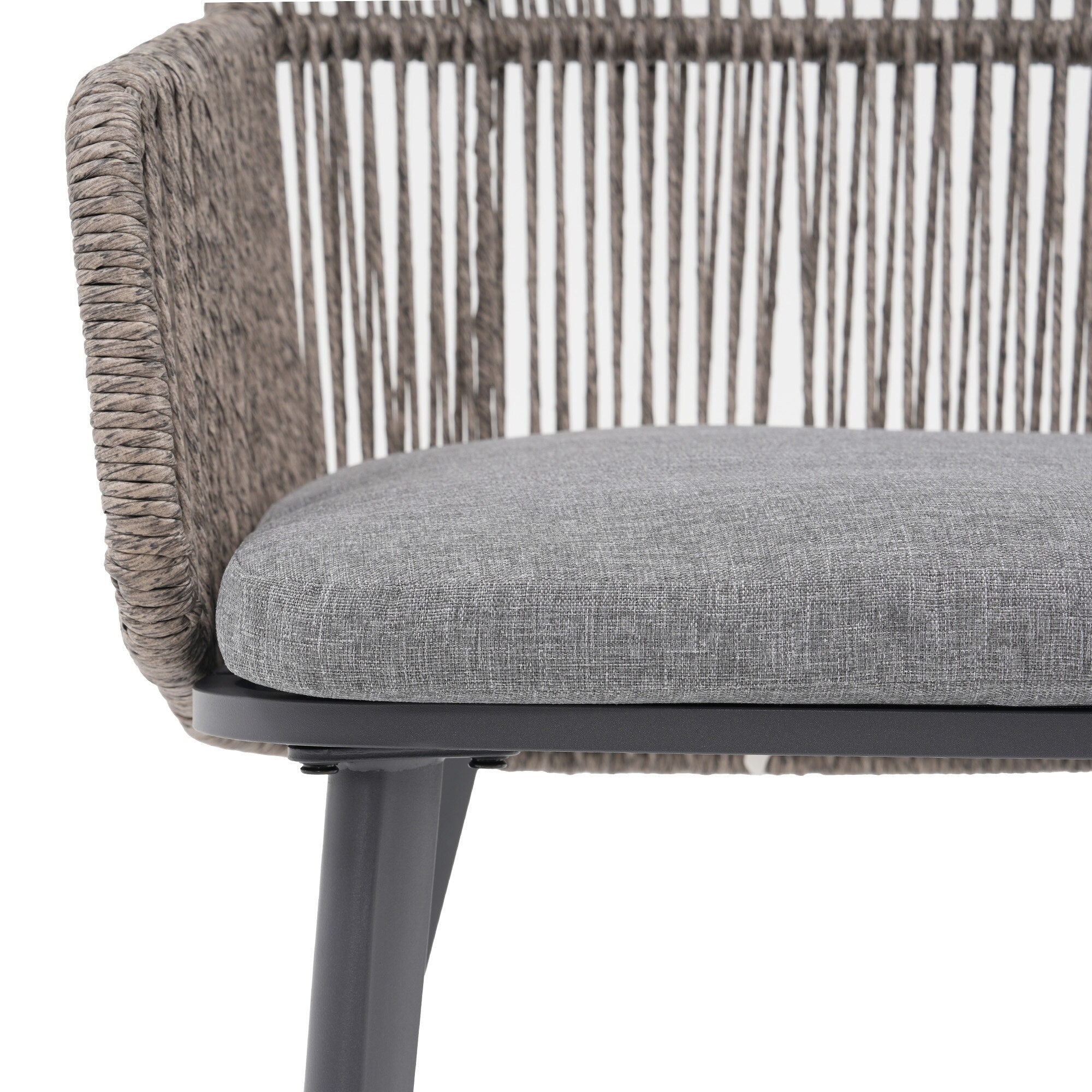 Ensemble de salle à manger d'extérieur avec chaises et table extensible (7 pièces)
