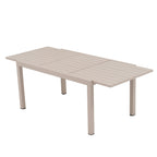Ensemble de salle à manger d'extérieur avec chaises et table extensible (7 pièces)