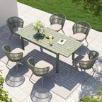 Ensemble de salle à manger d'extérieur avec chaises et table extensible