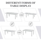Ensemble de salle à manger d'extérieur avec chaises et table extensible