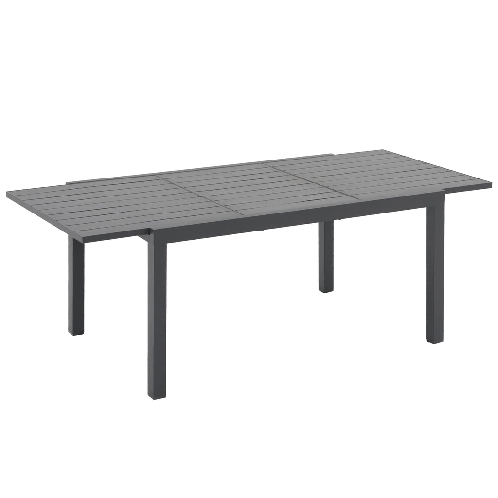 Ensemble de salle à manger d'extérieur avec chaises et table extensible (7 pièces)