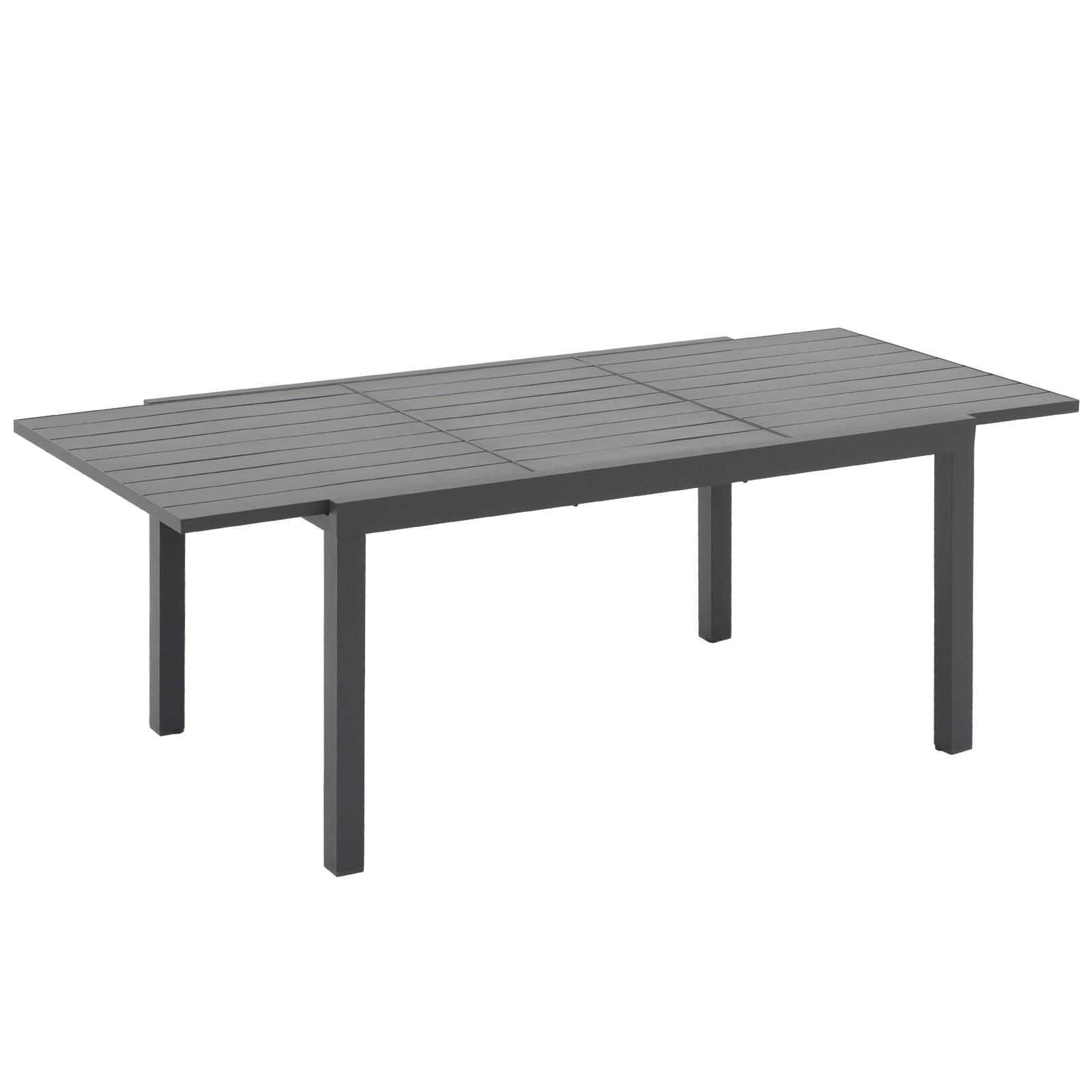 Ensemble de salle à manger d'extérieur avec chaises et table extensible (7 pièces)