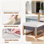 Ensemble de canapés et fauteuils pivotants d'extérieur Gymojoy - Marron
