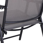 Chaises de patio pliantes grises Podena (lot de 2) par Havenside Home