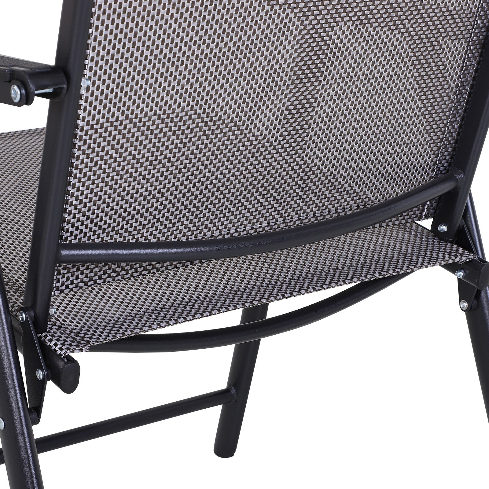 Chaises de patio pliantes grises Podena (lot de 2) par Havenside Home