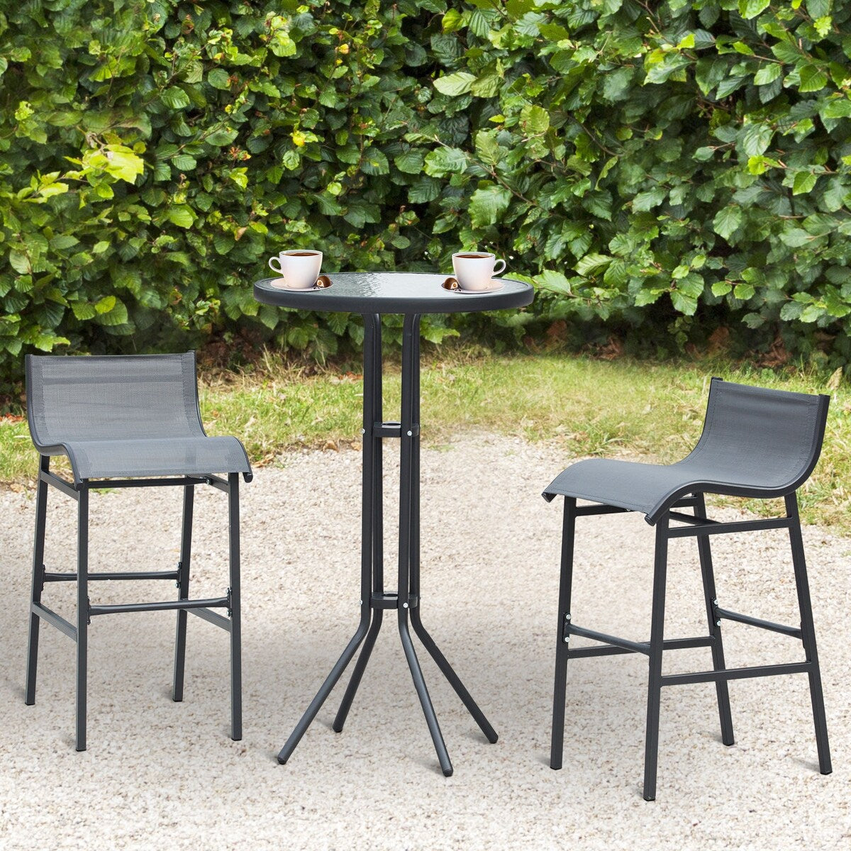Ensemble bistro d'extérieur Outsunny 3 pièces pour 2 personnes