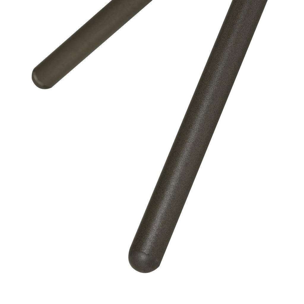 Ensemble bistrot Outsunny 3 pièces avec planeurs d'extérieur et table en verre trempé pour terrasse, jardin, arrière-cour et pelouse