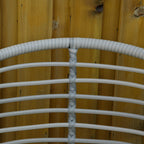 Outsunny Ensemble de bistrot 3 pièces en rotin synthétique pour patio, salon de jardin en osier, 2 chaises et 1 table basse