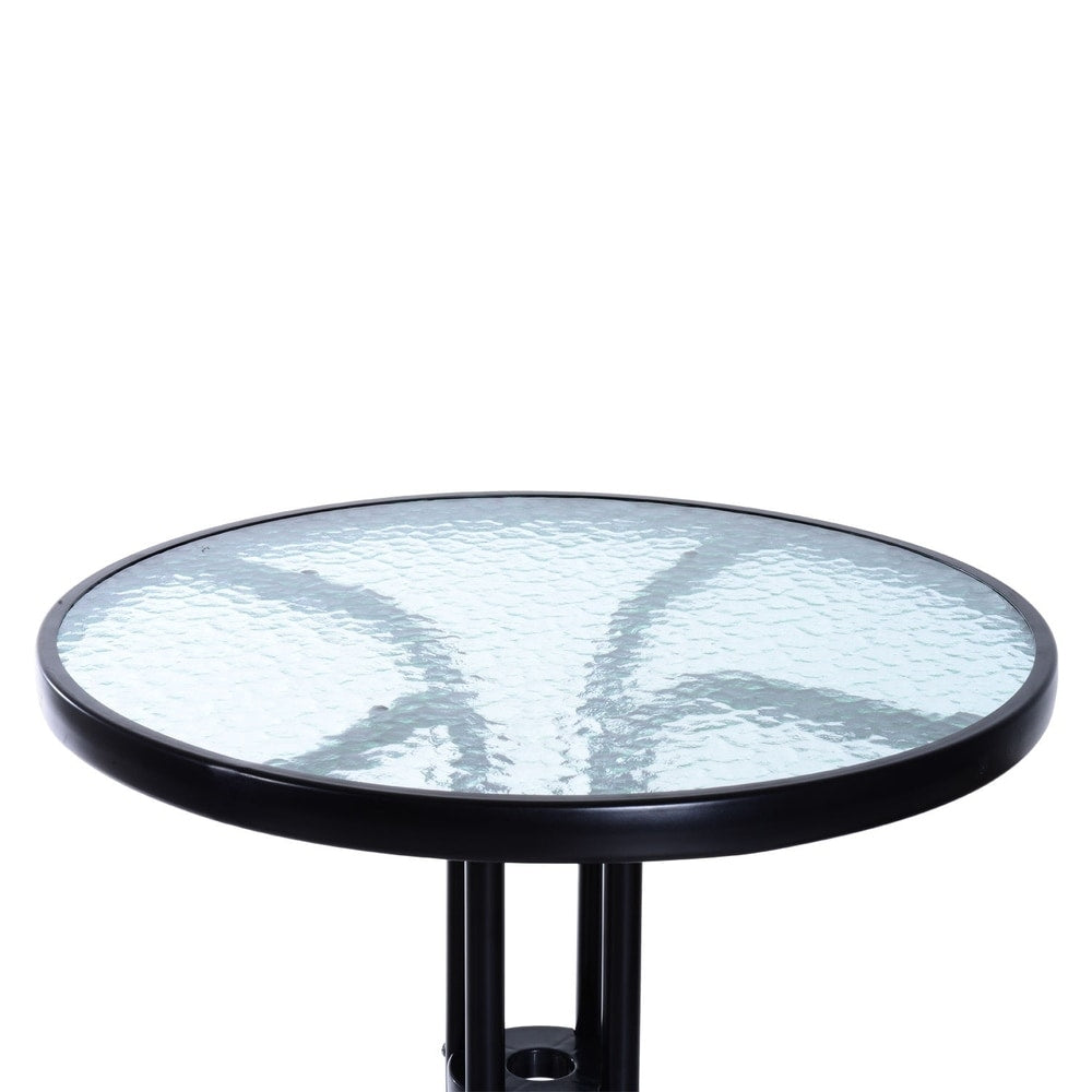 Ensemble de 3 tables et chaises de bistrot pour patio extérieur Santa Barbra par Havenside Home