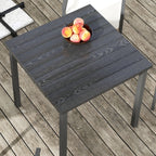 Ensemble de salle à manger de patio Outsunny 5 pièces, table et chaises d'extérieur avec coussins, ensemble de salle à manger en osier avec trou pour parasol - N/A