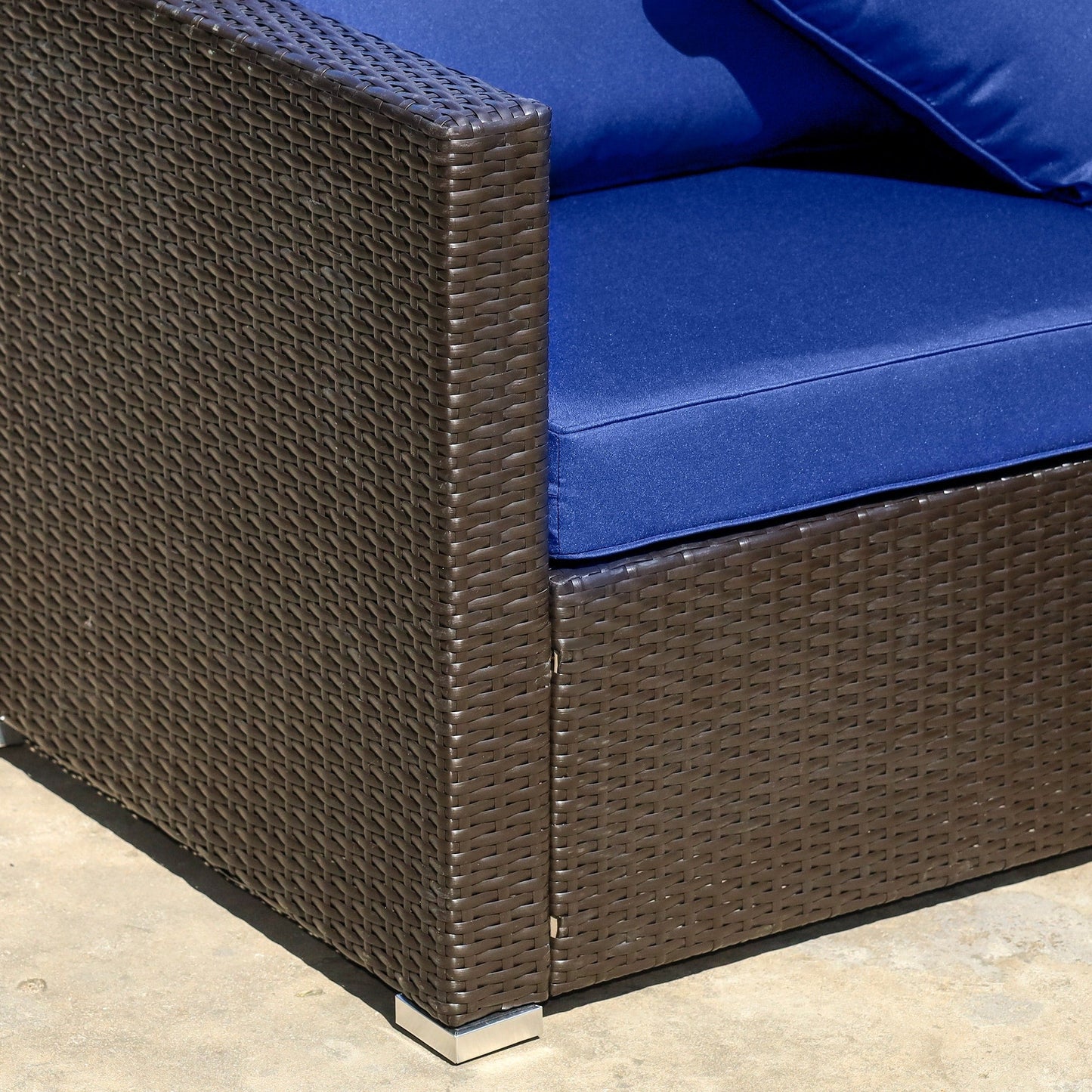 Ensemble de meubles de jardin Outsunny 6 pièces en rotin avec coussins en coton confortables et housses amovibles