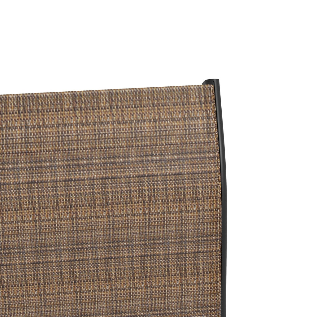 Lot de 2 tabourets de bar d'extérieur Outsunny avec accoudoirs, pivotants à 360°, hauteur bar, tissu maille haute densité, acier
