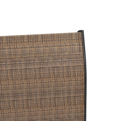 Lot de 2 tabourets de bar d'extérieur Outsunny avec accoudoirs, pivotants à 360°, hauteur bar, tissu maille haute densité, acier