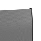 Lot de 2 tabourets de bar d'extérieur Outsunny avec accoudoirs, pivotants à 360°, hauteur bar, tissu maille haute densité, acier