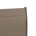 Lot de 2 tabourets de bar d'extérieur Outsunny avec accoudoirs, pivotants à 360°, hauteur bar, tissu maille haute densité, acier