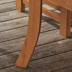 Ensemble de salle à manger d'extérieur Outsunny, table et chaises en bois 4 places pour jardin, véranda, jardin et bord de piscine