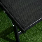 Ensemble de 2 chaises longues de patio Outsunny, fauteuil inclinable d'extérieur 2 pièces avec roulettes, dossier réglable sur 5 niveaux