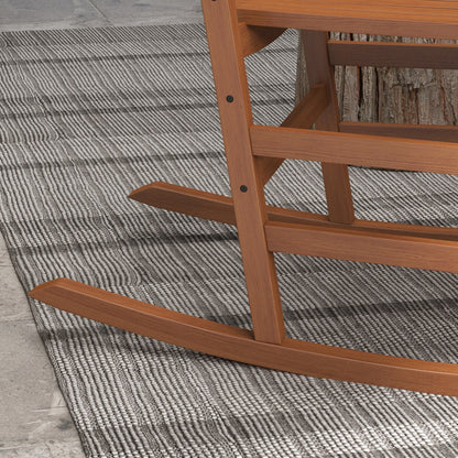 Ensemble de chaises à bascule en bois Outsunny avec table d'appoint pliable, chaises à bascule d'extérieur