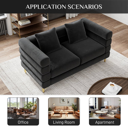 Canapé Ouyessir Mid-Century pour chambre, salon, bureau, appartement