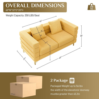 Canapé Ouyessir Mid-Century pour chambre, salon, bureau, appartement
